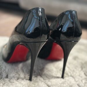 Christian Louboutin Black and Red Stiletto Heels